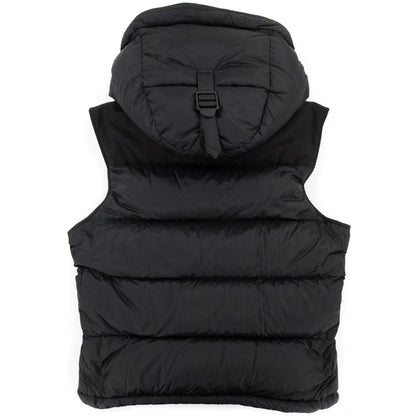 Burberry Detachable Sleeve Hooded Puffer Jacket Black