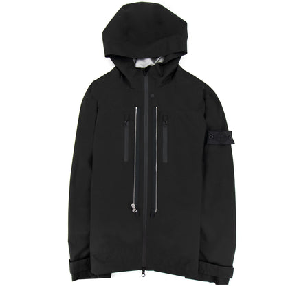 Stone Island 40501 Twin Zip Shell Jacket Black V0029