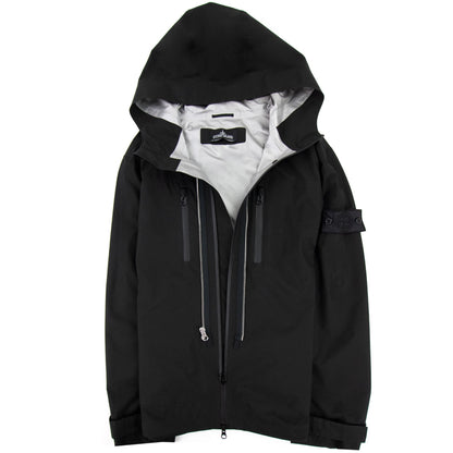 Stone Island 40501 Twin Zip Shell Jacket Black V0029