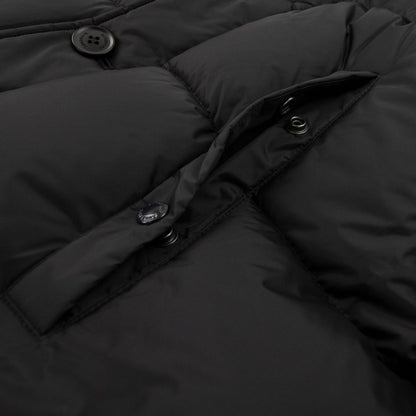 Burberry Logo Detail Hooded Puffer Coat Black