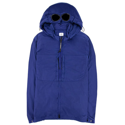 CP Company Chrome-r Detachable Goggle Overshirt Blue 878