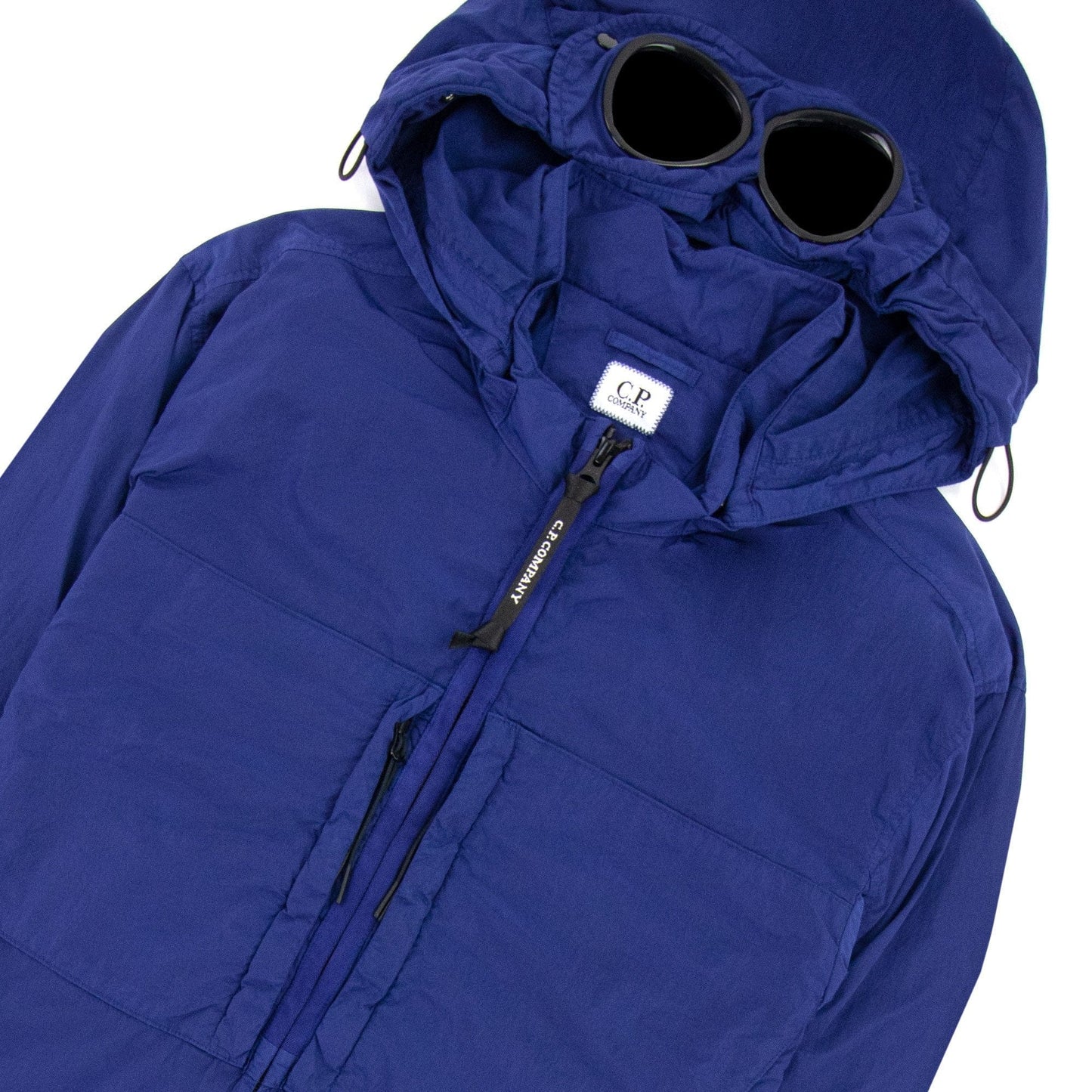 CP Company Chrome-r Detachable Goggle Overshirt Blue 878