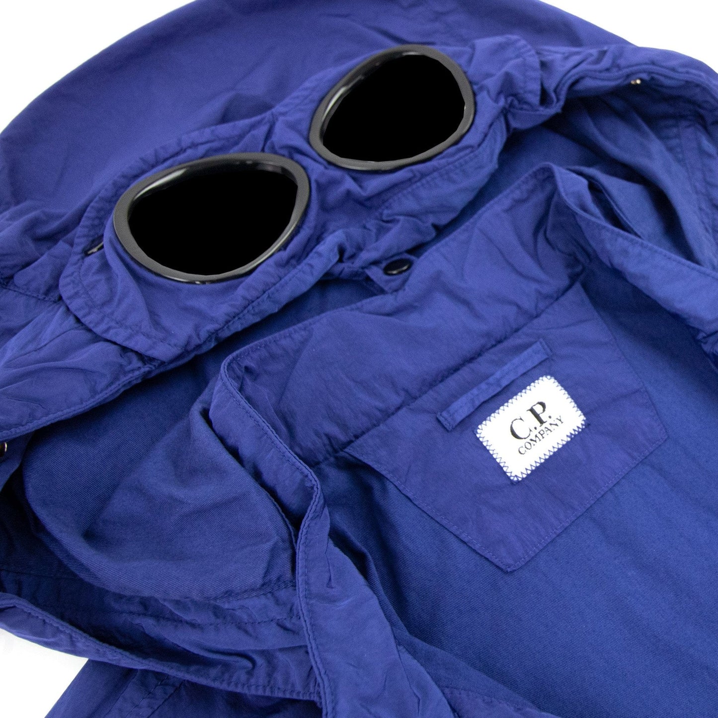 CP Company Chrome-r Detachable Goggle Overshirt Blue 878