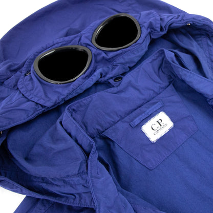 CP Company Chrome-r Detachable Goggle Overshirt Blue 878