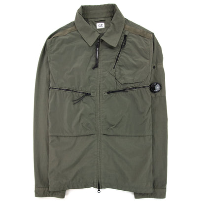 CP Company Taylon P Mixed Overshirt Stone Gray 665