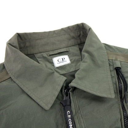 CP Company Taylon P Mixed Overshirt Stone Gray 665