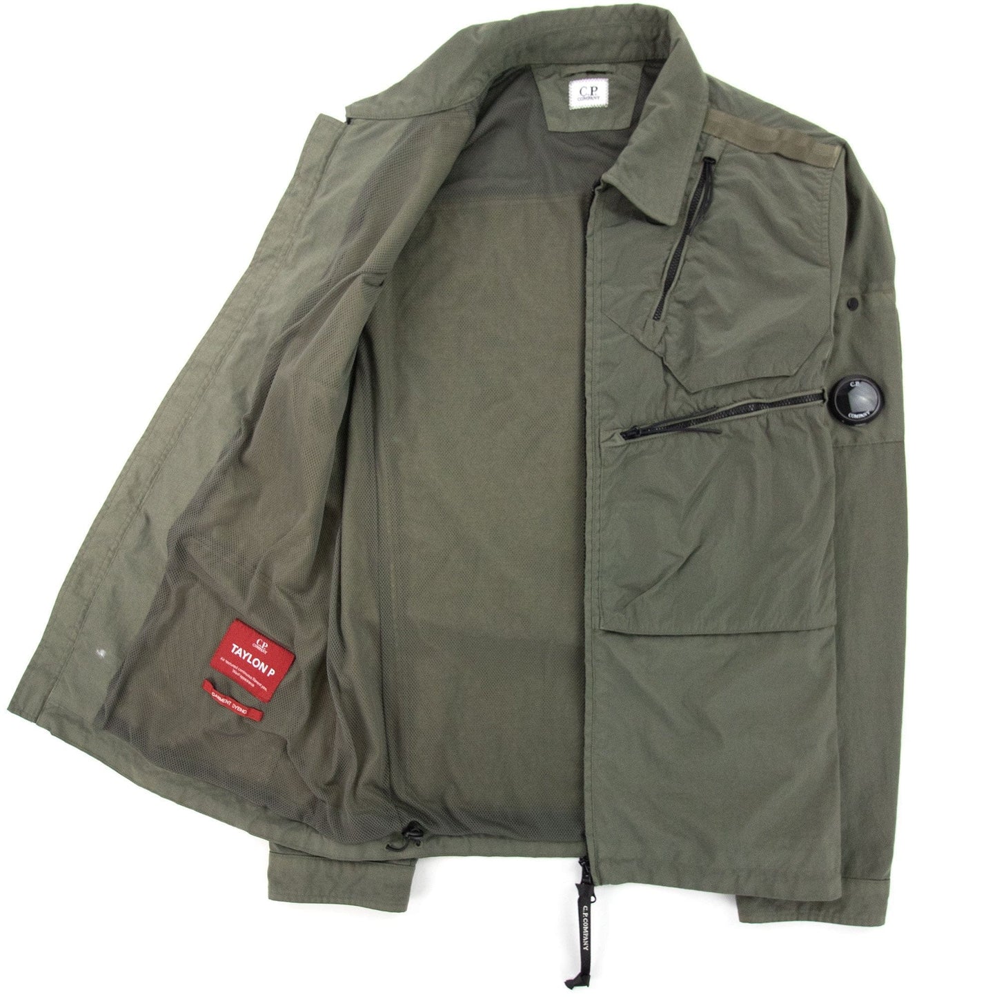 CP Company Taylon P Mixed Overshirt Stone Gray 665