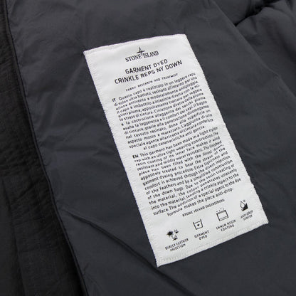 Stone Island 40123 Garment Dyed Crinkle Reps Ny Down Tc Jacket Charcoal V0065