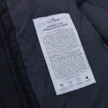 Stone Island 40123 Garment Dyed Crinkle Reps Ny Down Tc Jacket Navy V0020