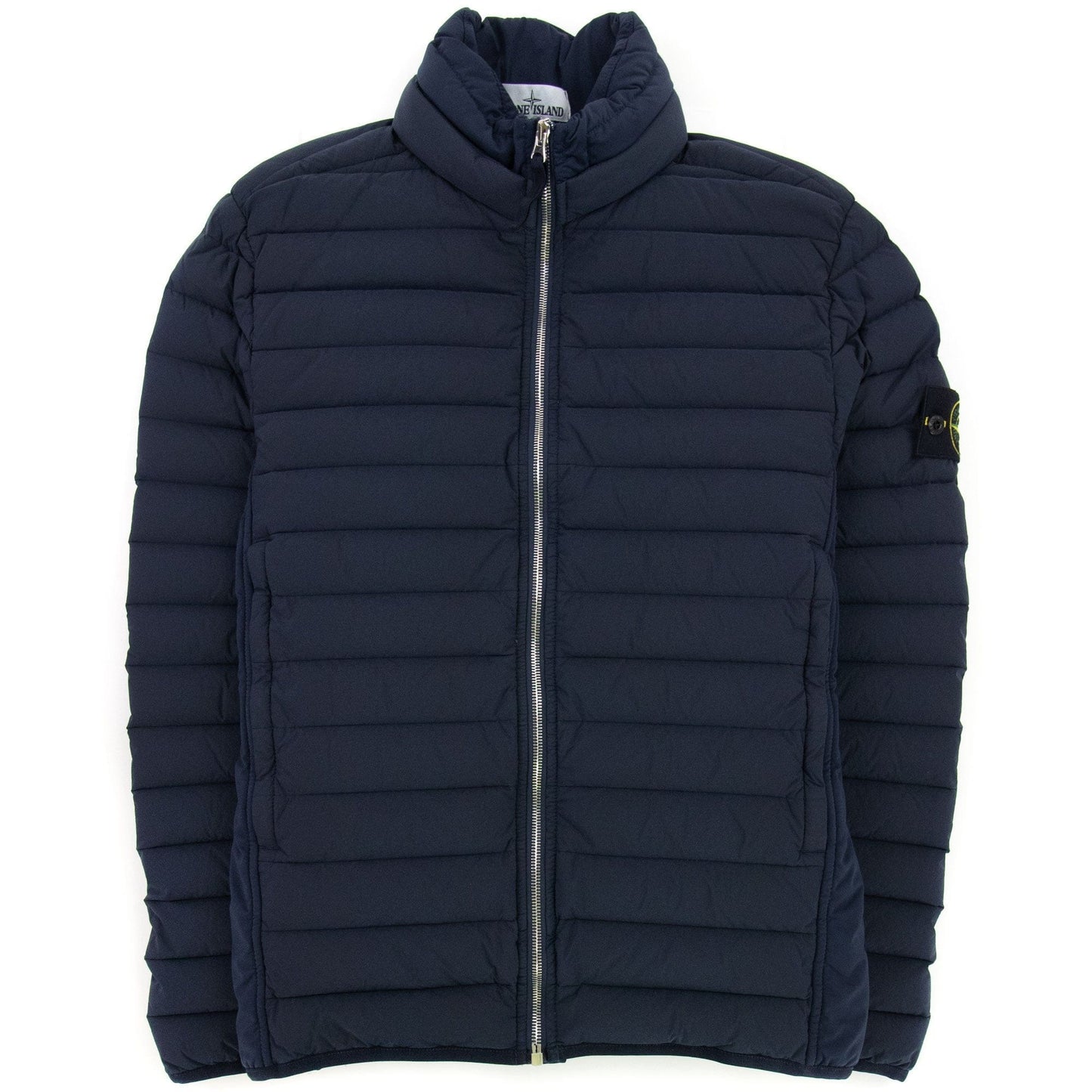 Stone Island Loom Woven Down Chambers Jacket Navy V0020