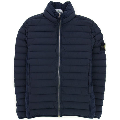 Stone Island Loom Woven Down Chambers Jacket Navy V0020