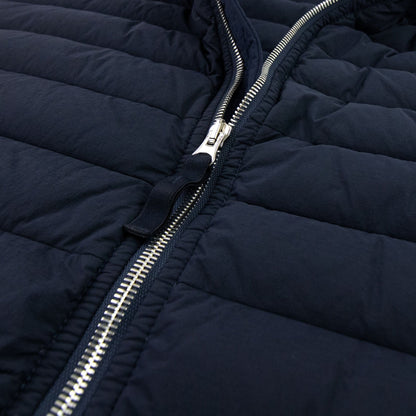 Stone Island Loom Woven Down Chambers Jacket Navy V0020
