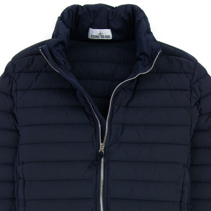 Stone Island Loom Woven Down Chambers Jacket Navy V0020