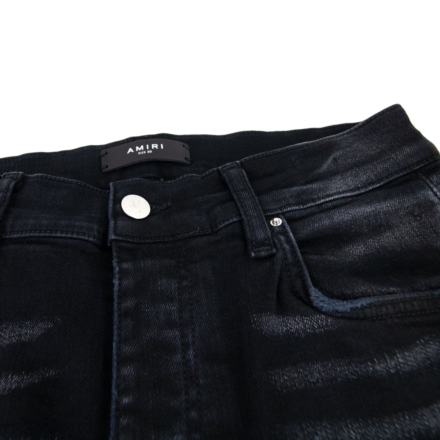 Amiri Mx1 Iridescent Jean Black