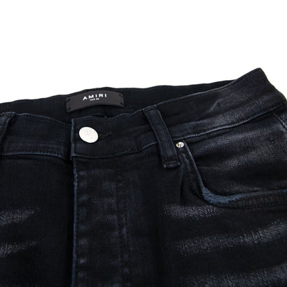 Amiri Mx1 Iridescent Jean Black