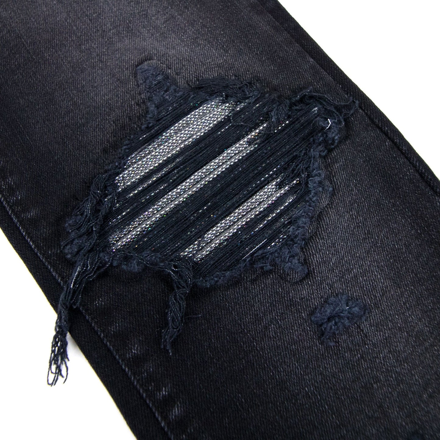 Amiri Mx1 Iridescent Jean Black