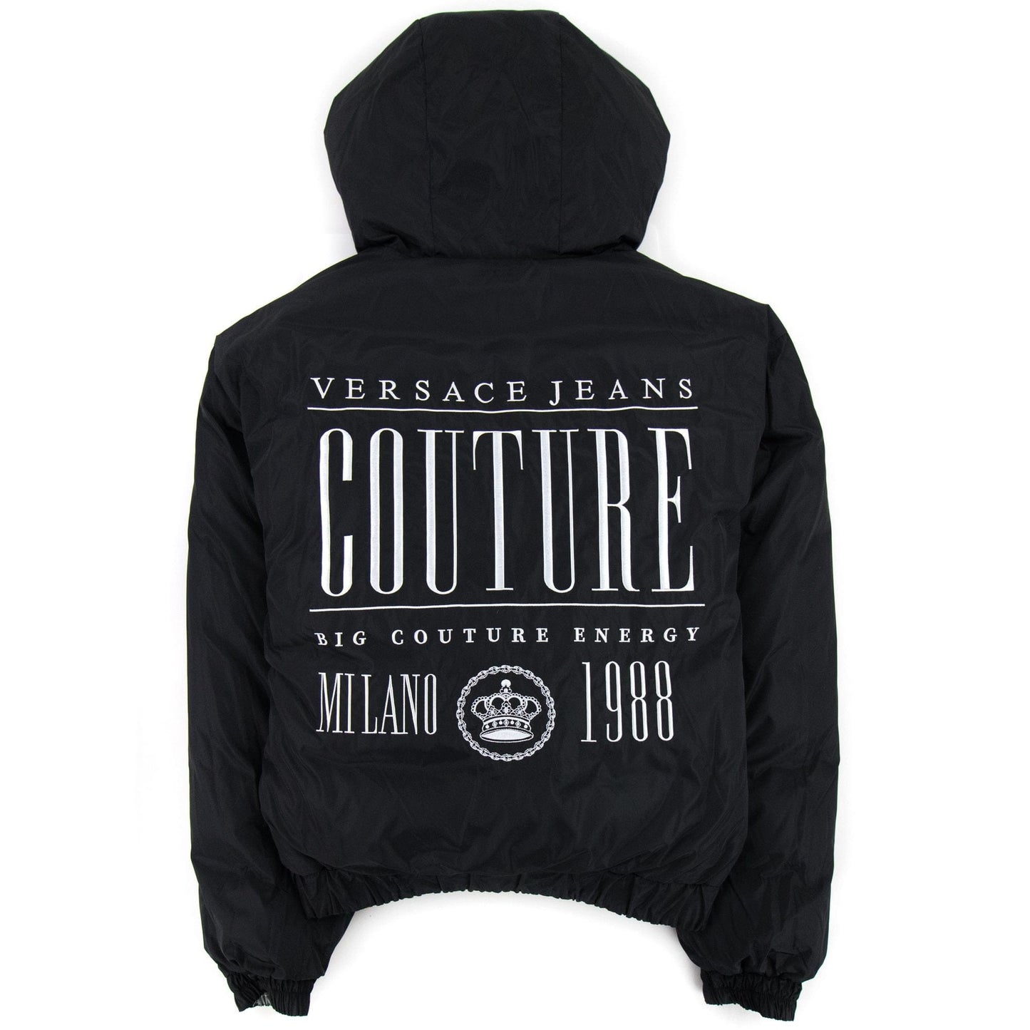 Versace Jeans Couture Baroque Reversible Padded Jacket Black