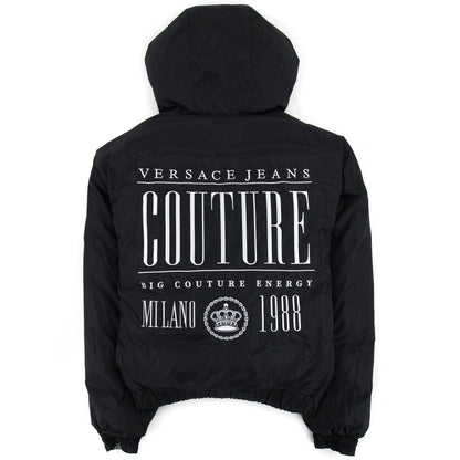 Versace Jeans Couture Baroque Reversible Padded Jacket Black