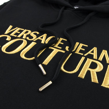 Versace Jeans Couture Gold Logo Hoody Black