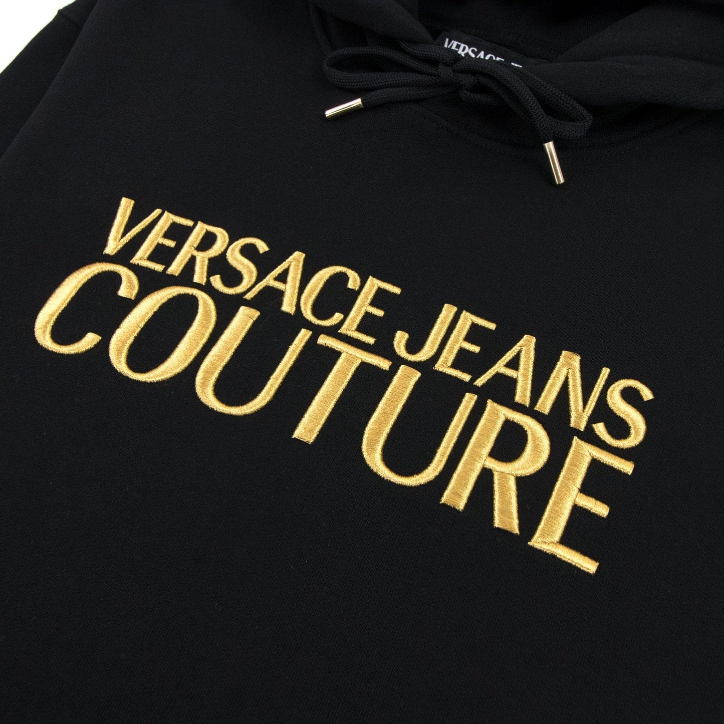Versace Jeans Couture Gold Logo Hoody Black