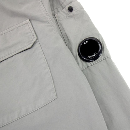 Cp Company Gabardine Zipped Shirt Green 917