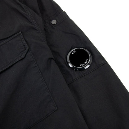 Cp Company Gabardine Zipped Shirt Black 999
