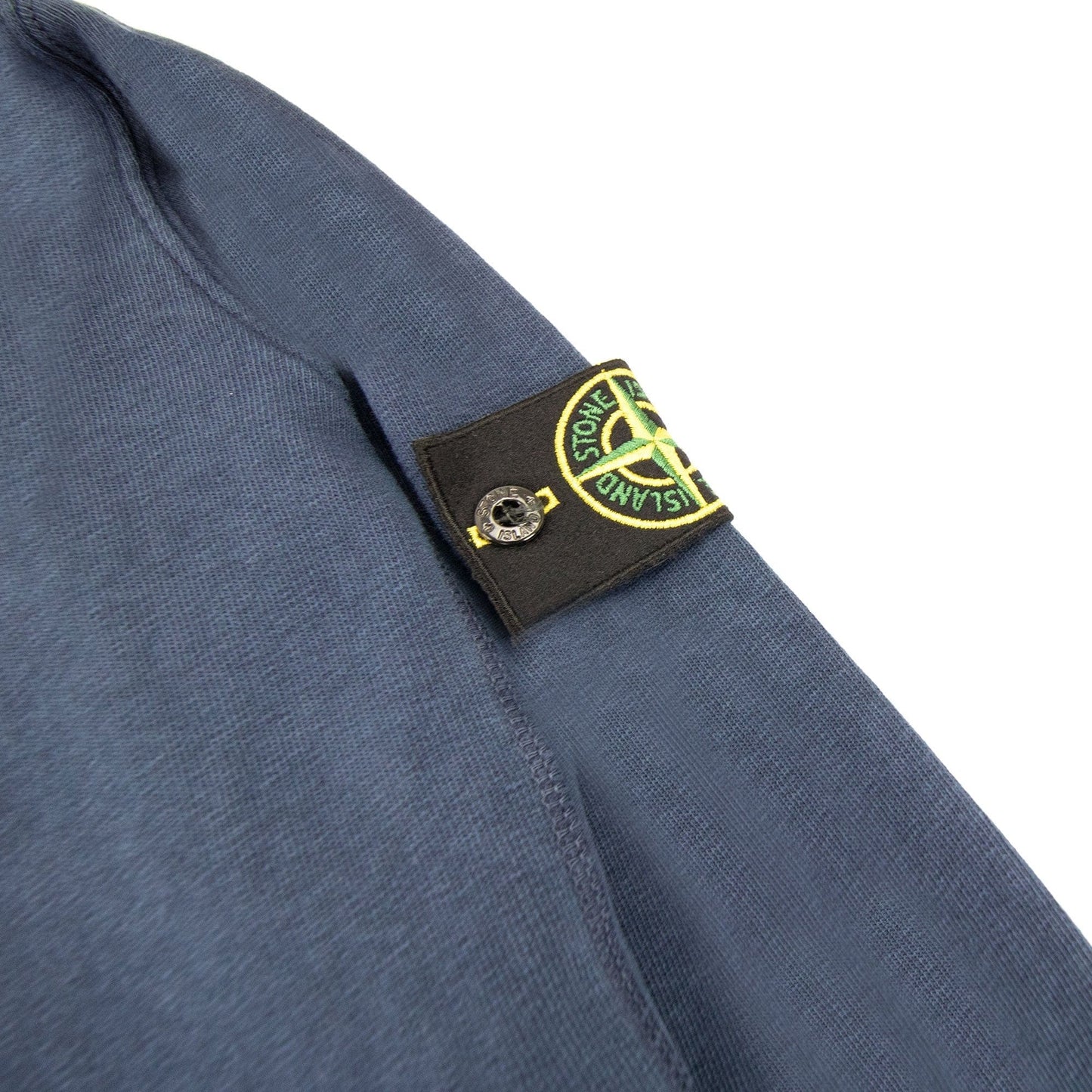 Stone Island Light Fleece Zip Up Sweatshirt Blue V0128