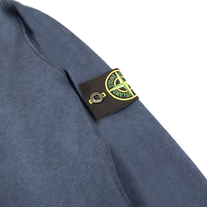 Stone Island Light Fleece Zip Up Sweatshirt Blue V0128