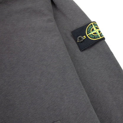 Stone Island Light Fleece Zip Up Sweatshirt Dark Grey