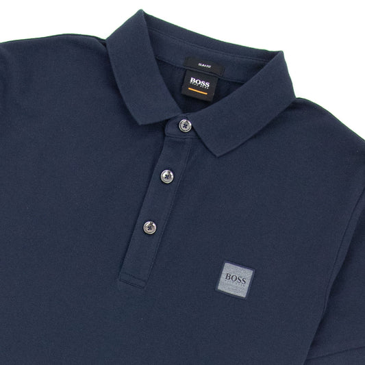 Hugo Boss Passenger Slim Fit Patch Polo Navy 404