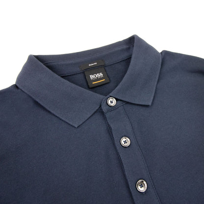 Hugo Boss Passerby L/s Patch Logo Polo Navy 404