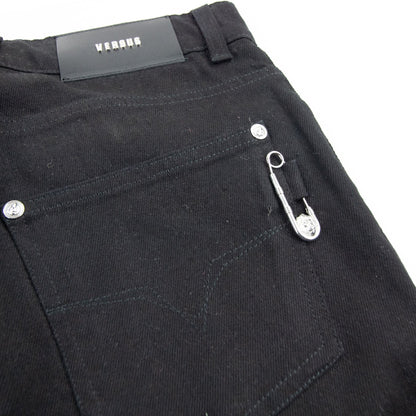 Versace Versus Safety Pin Denim Jeans Black