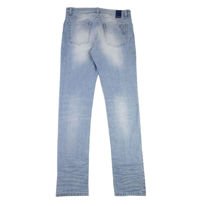 Versace Collection Slim Fit 5 Pocket Jeans Light Denim