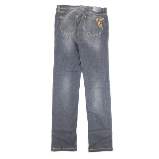 Versace Collection Medusa Slim Fit Jeans Dark Grey
