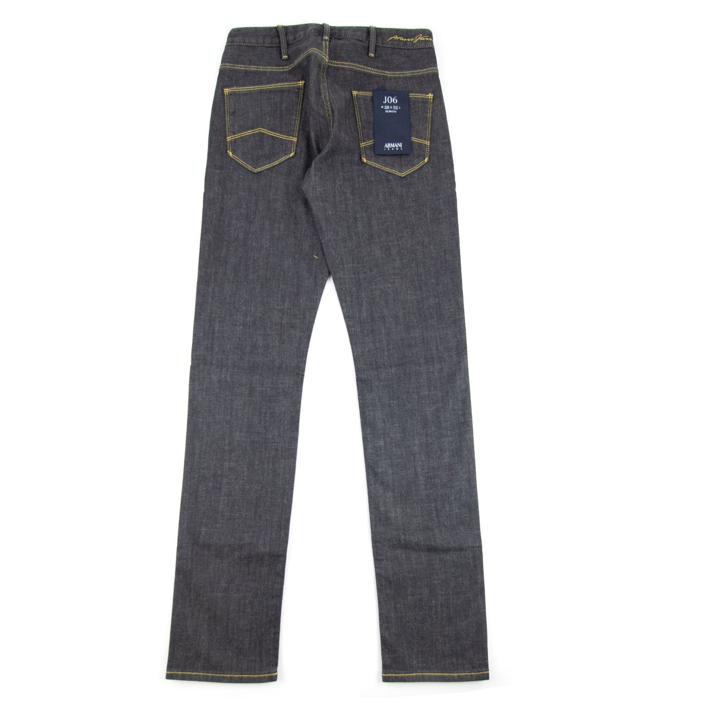 Armani Jeans J06 Gold Stitch Slim Fit Jeans Nero