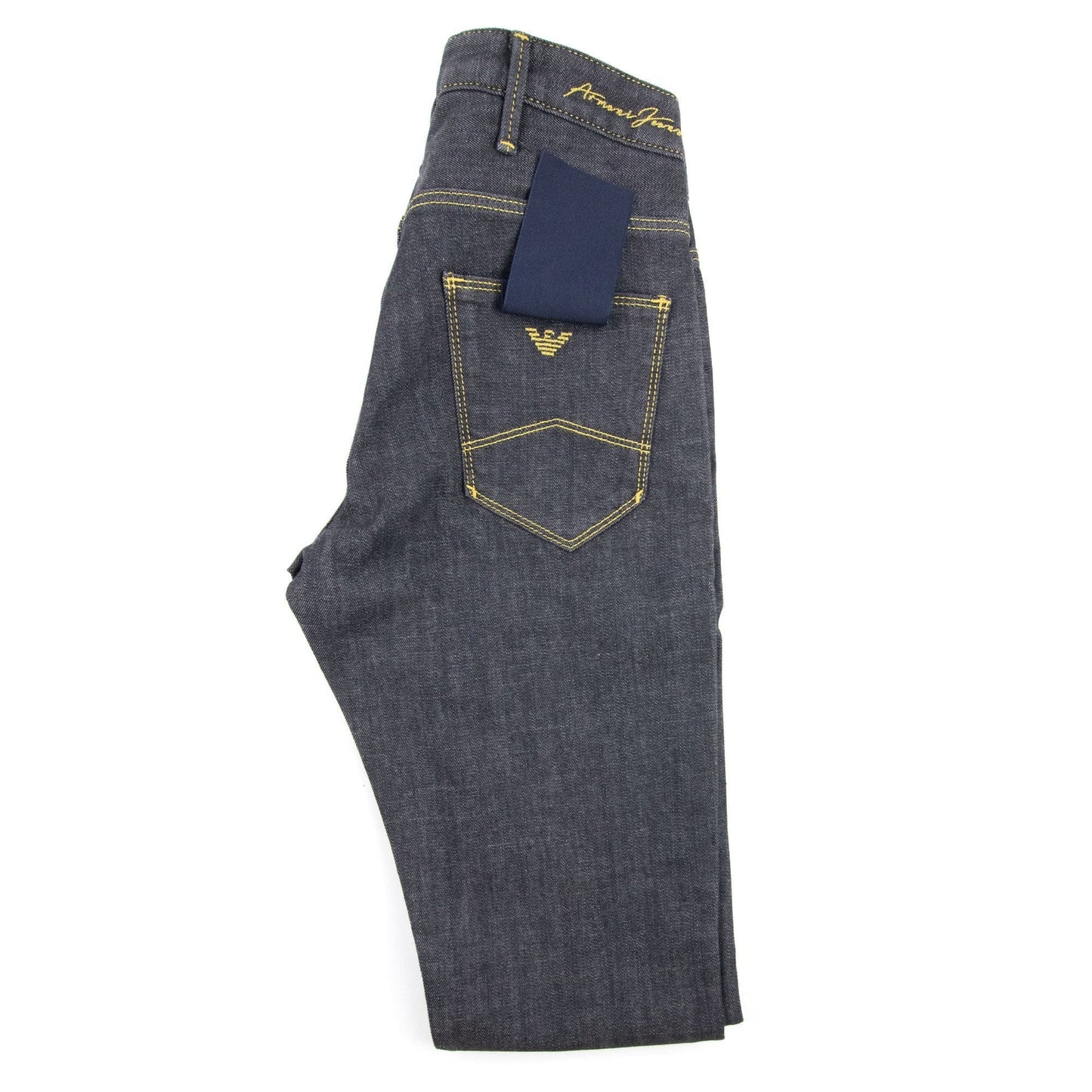 Armani Jeans J06 Gold Stitch Slim Fit Jeans Nero