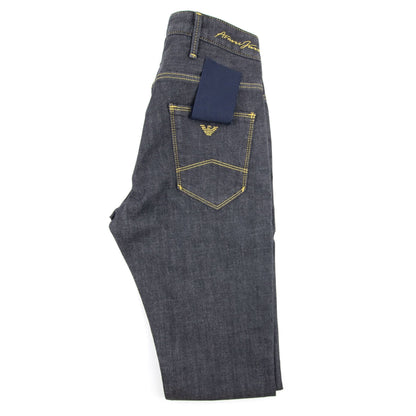 Armani Jeans J06 Gold Stitch Slim Fit Jeans Nero