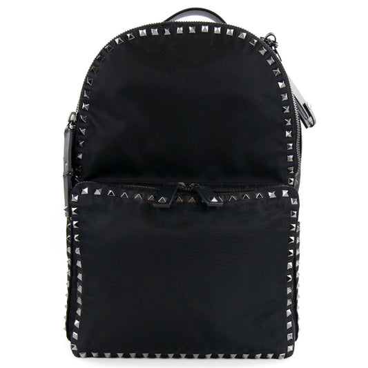 Valentino Studded Backpack Black 0NO