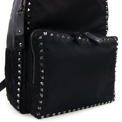 Valentino Studded Backpack Black 0NO