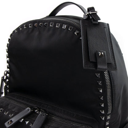 Valentino Studded Backpack Black 0NO
