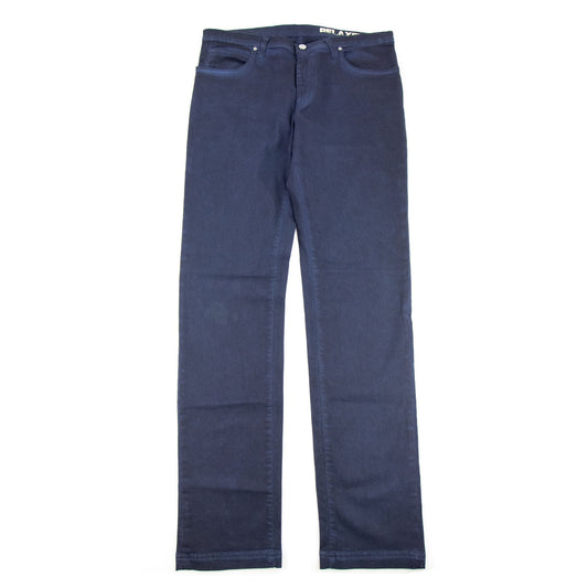 Versace Collection Relaxed Fit Mid Wash Jeans Dark Blue