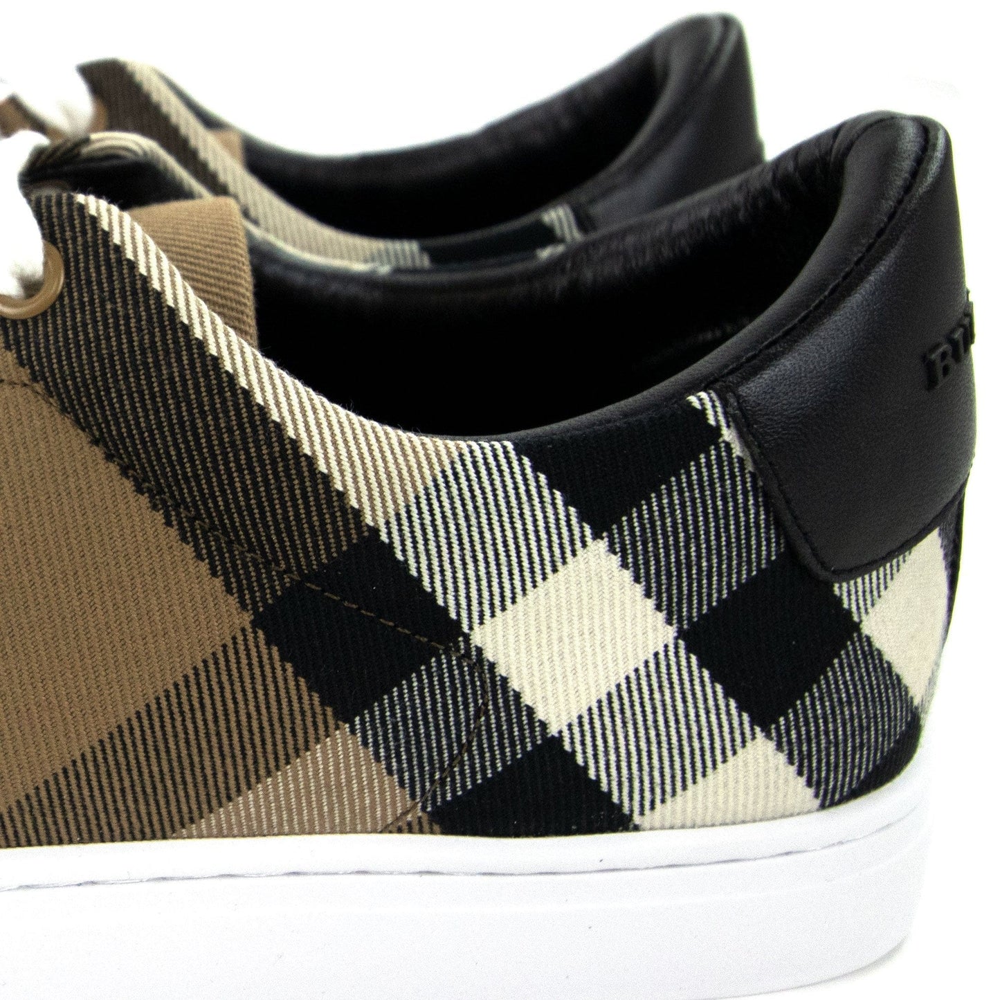 Burberry Albert Check Low Top Sneakers Hc/black