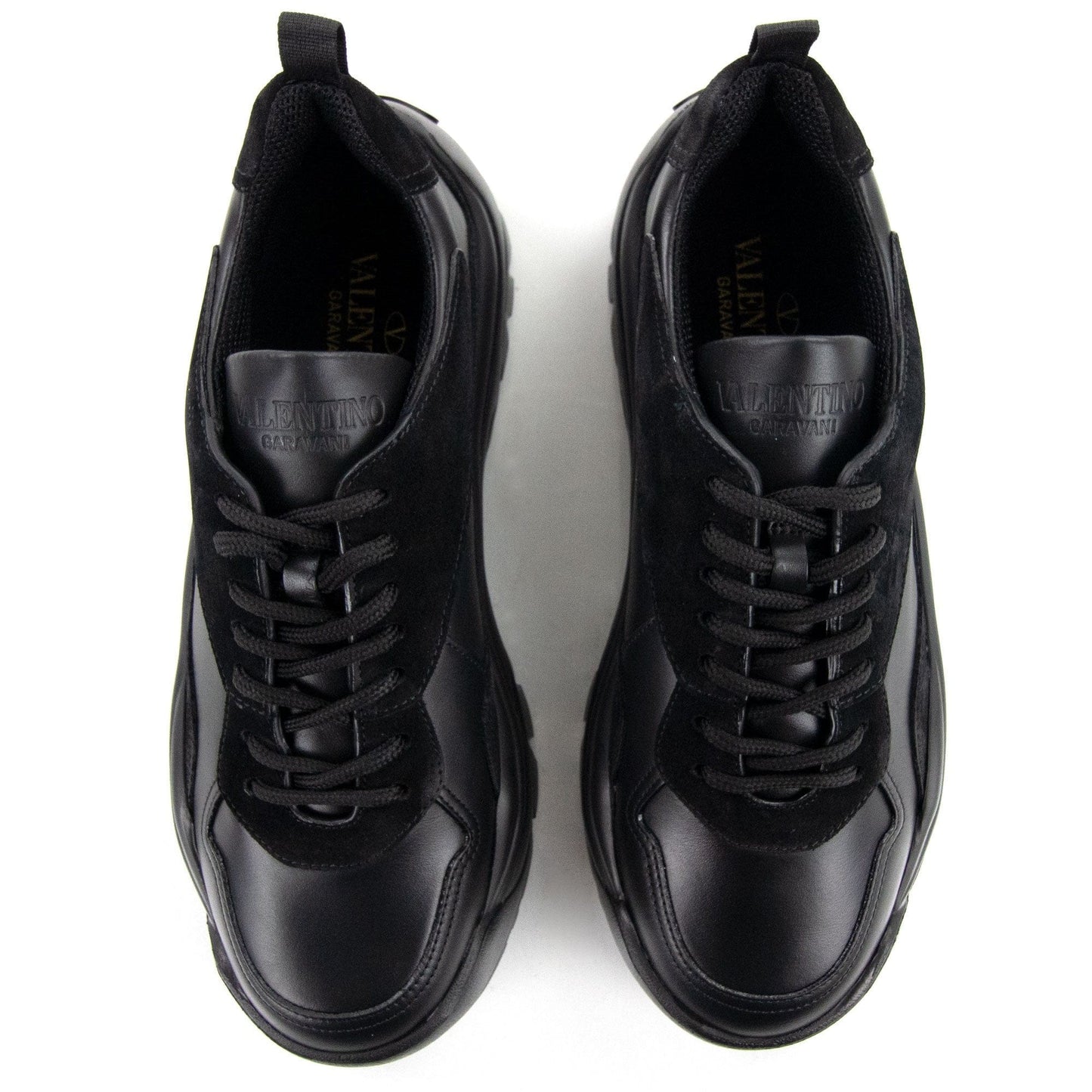 Valentino Gumboy Calfskin Sneakers Black N01
