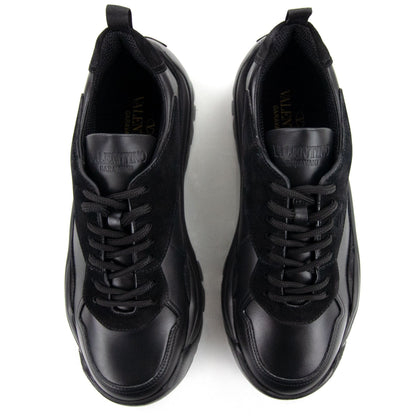 Valentino Gumboy Calfskin Sneakers Black N01