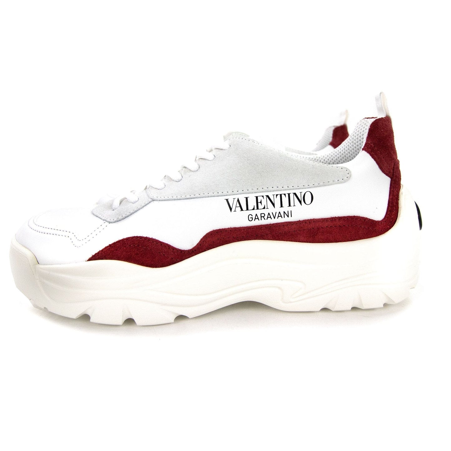 Valentino Gumboy Calfskin Sneakers Bianco Ha9