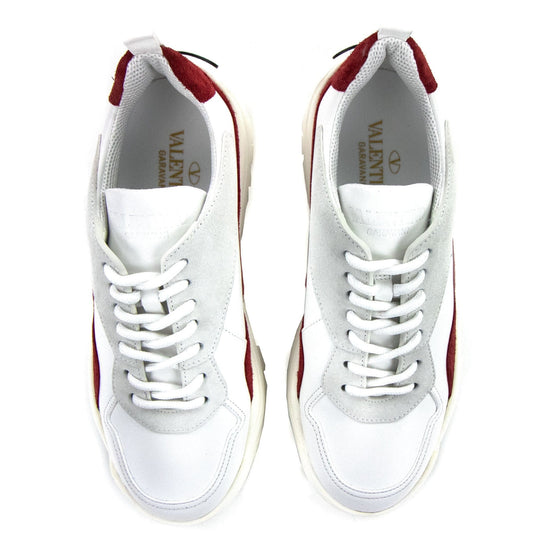 Valentino Gumboy Calfskin Sneakers Bianco Ha9