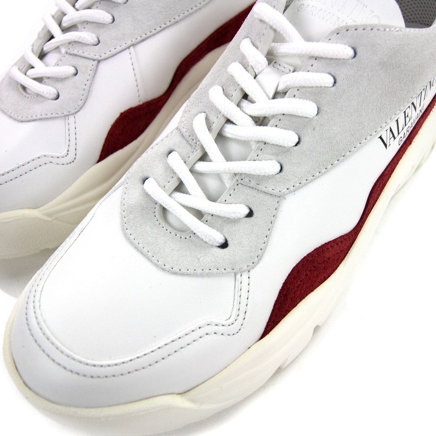 Valentino Gumboy Calfskin Sneakers Bianco Ha9