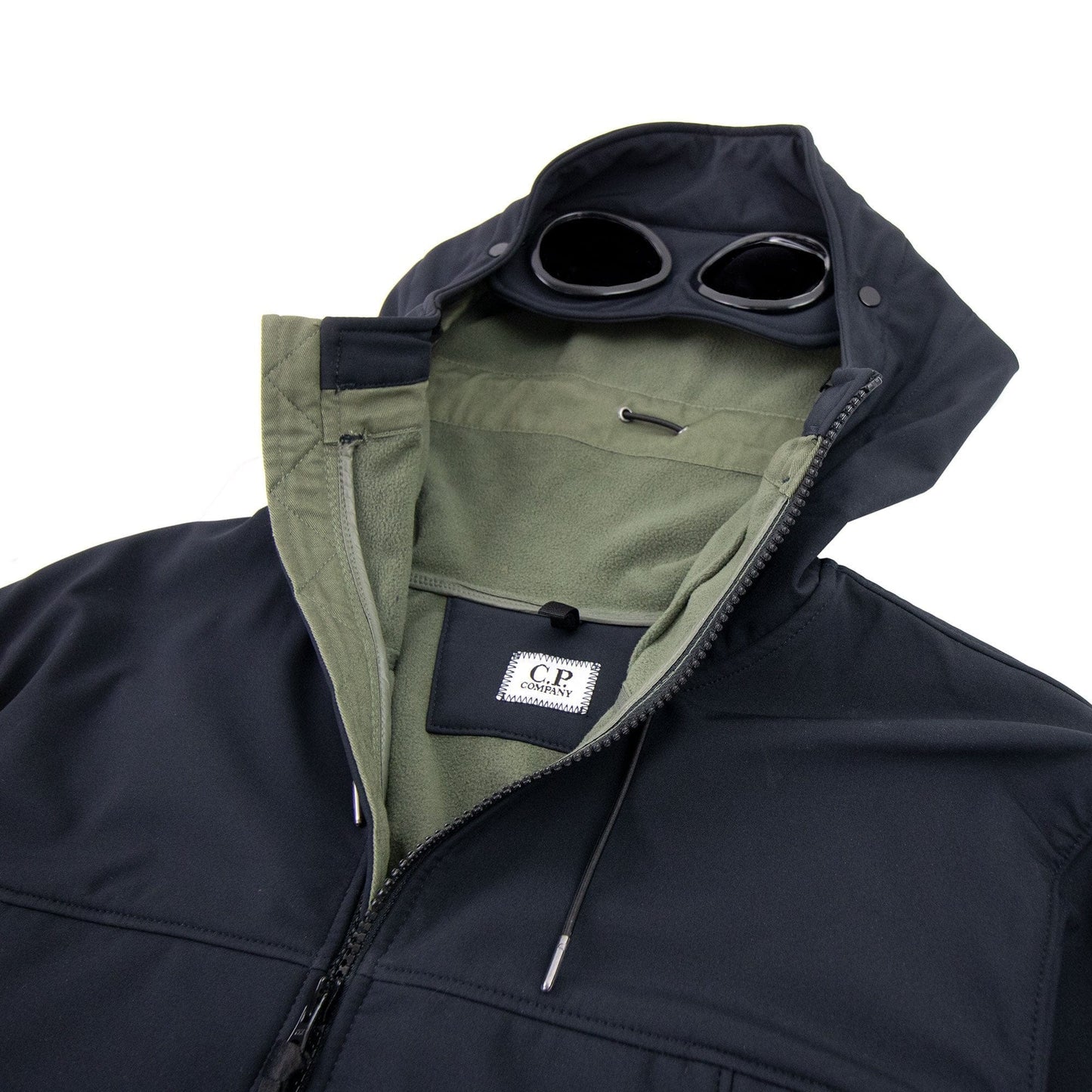 Cp Company Soft Shell Goggle Jacket Navy 888