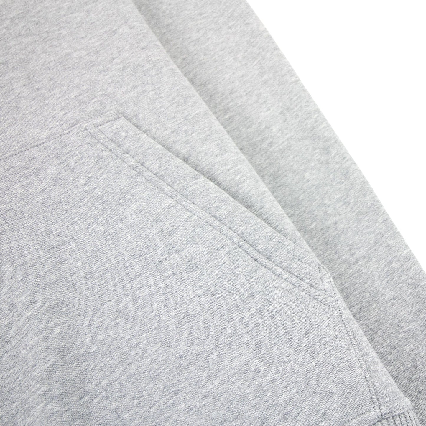 Burberry Check Hood Cotton Blend Hoodie Grey