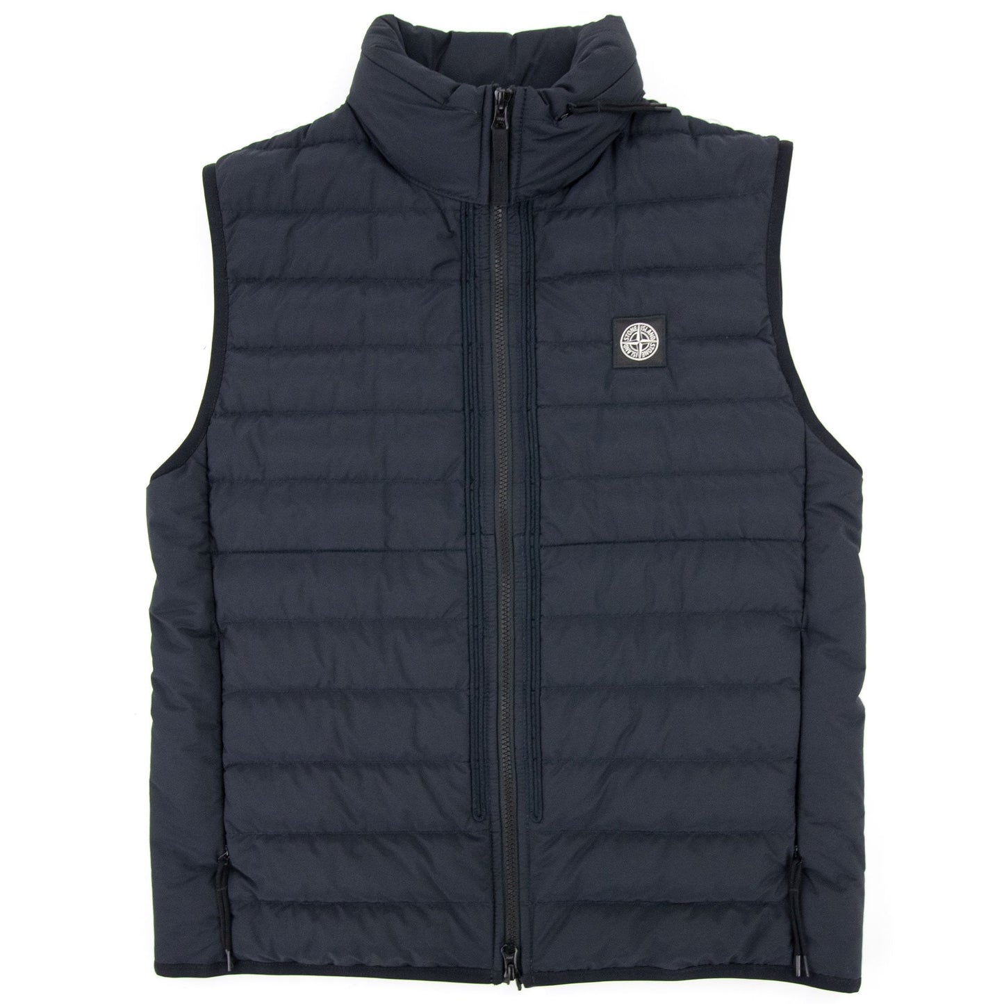 Stone Island G0725 O Cotton R Nylon Tela Gilet Navy Blue V0020